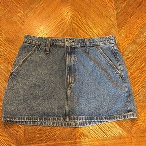 Abercrombie & Fitch High Rise Denim Mini Skirt
